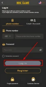 BDG Game Play Login