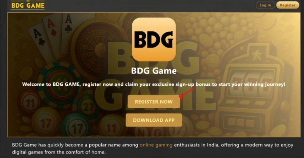BDG Game Register