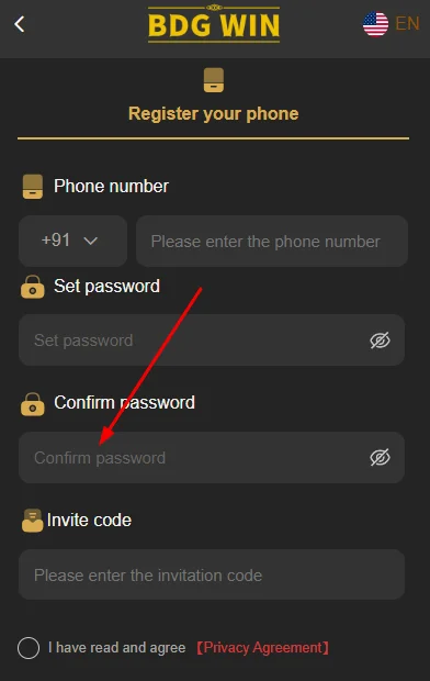 Confirm Your Password